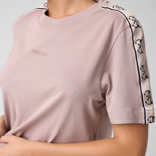 Guess Γυναικεία κοντομάνικη μπλούζα Britney Crop Tee